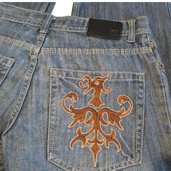 Kosiuko Denim Gallery Embroidered Bootcut Jeans - Picture 1 of 7